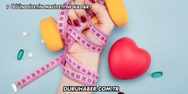 1 Öğün Diyetin Maliyeti Ne Kadar?