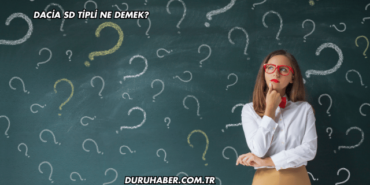 Dacia SD Tipli Ne Demek?