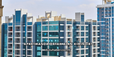 Apartmanda Ortak Alan Kimindir?