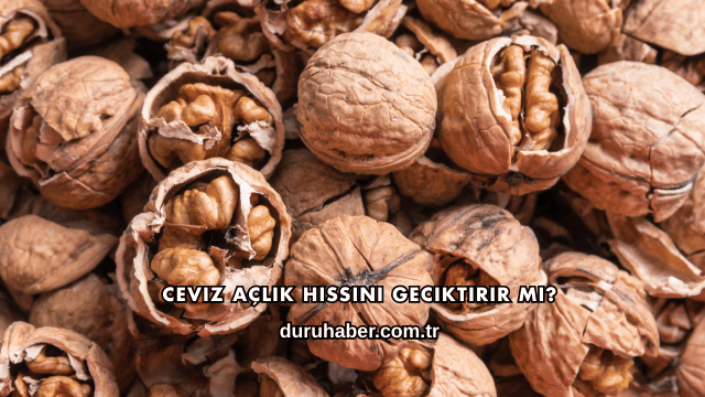 Ceviz Açlık Hissini Geciktirir mi?