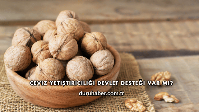 Ceviz Yetiştiriciliği Devlet Desteği Var mı?