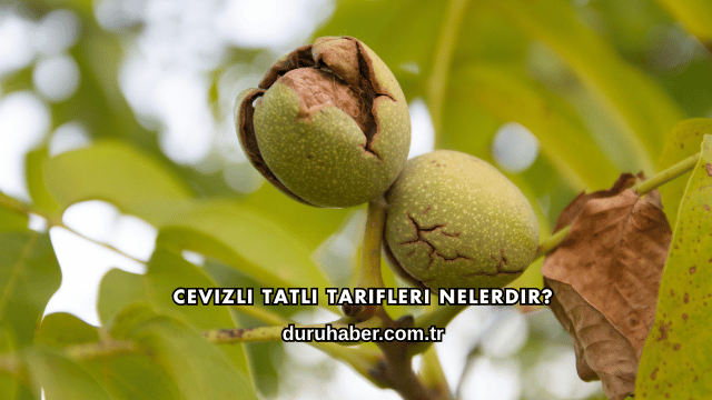Cevizli Tatlı Tarifleri Nelerdir?