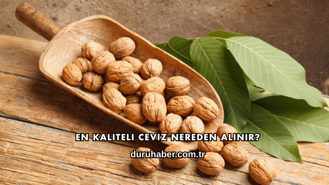 En Kaliteli Ceviz Nereden Alınır?